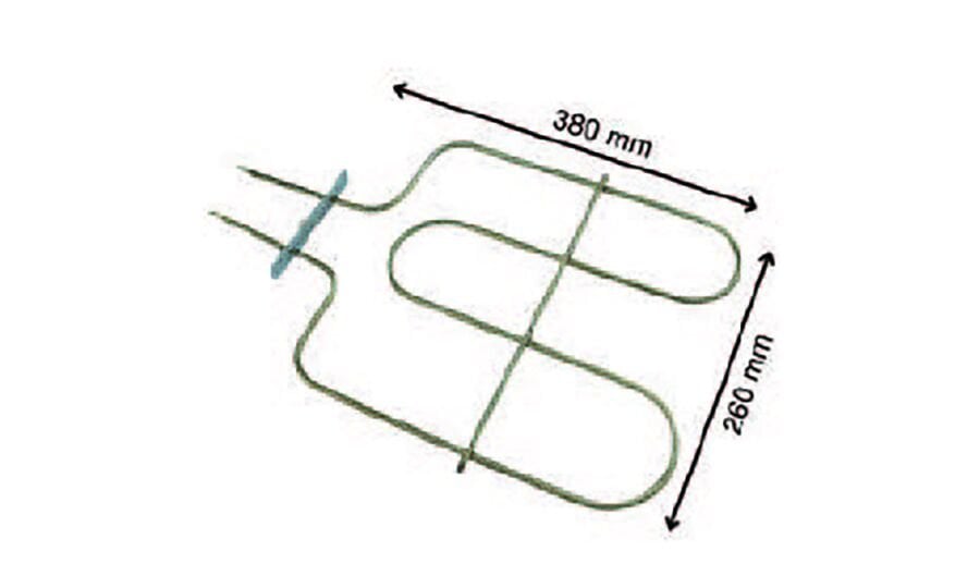 SRC Rezistans CR 114 384 Fırın Boru Rezistansı 220 V 1300 Watt (6.5 Ø Cr-Ni)