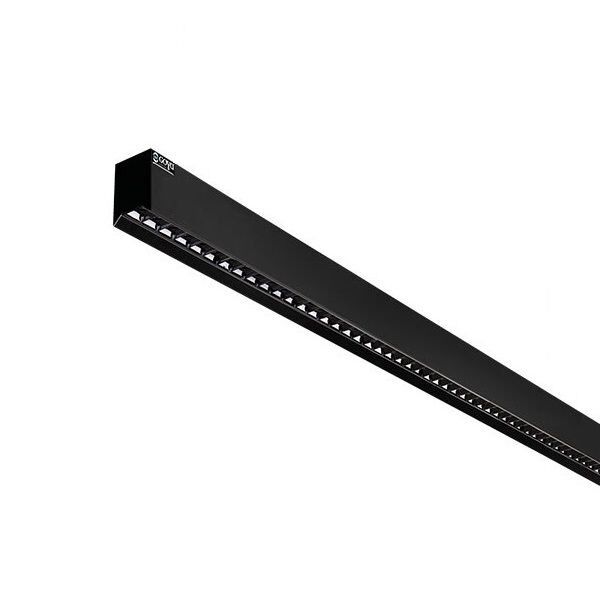 GOYA GY 8042-30 Siyah/Beyaz Kasa 20 Watt 30 cm Sıva Üstü Lensli Lineer Armatür