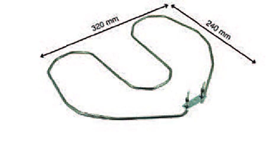 SRC Rezistans CR 114 390 Fırın Rezistansı 220 V 1800 Watt (6.5 Ø Cr-Ni)