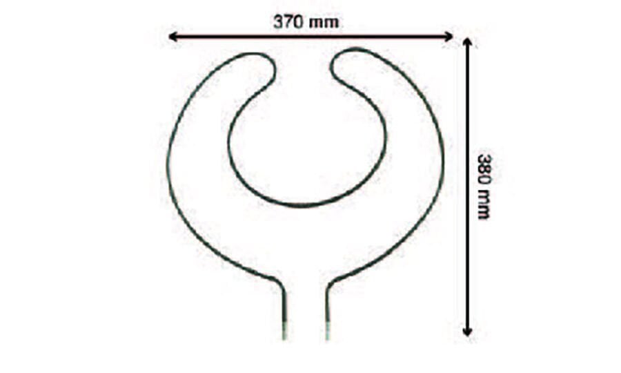 SRC Rezistans CR 114 391 Katmer Rezistansı 220 V 1000 Watt (6.5 Ø Cr-Ni)