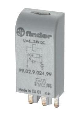 Finder 99.02.0.024.98 Yeşil Led+Varistör; 6-24V AC/DC Modül