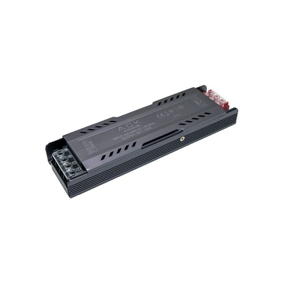 ACK AY02-01500 12,5A 12V İnce Tip LED Trafosu