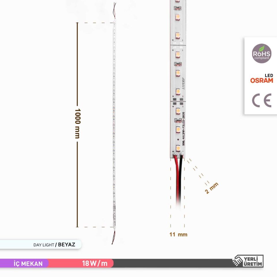 ACK AS05-00103 18W 1M LED Bar 6500K