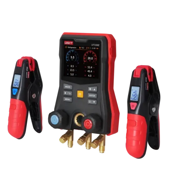 Uni-T UT336E KIT Kablosuz Sıcaklık Kelepçeli Dijital Manifold Ölçer