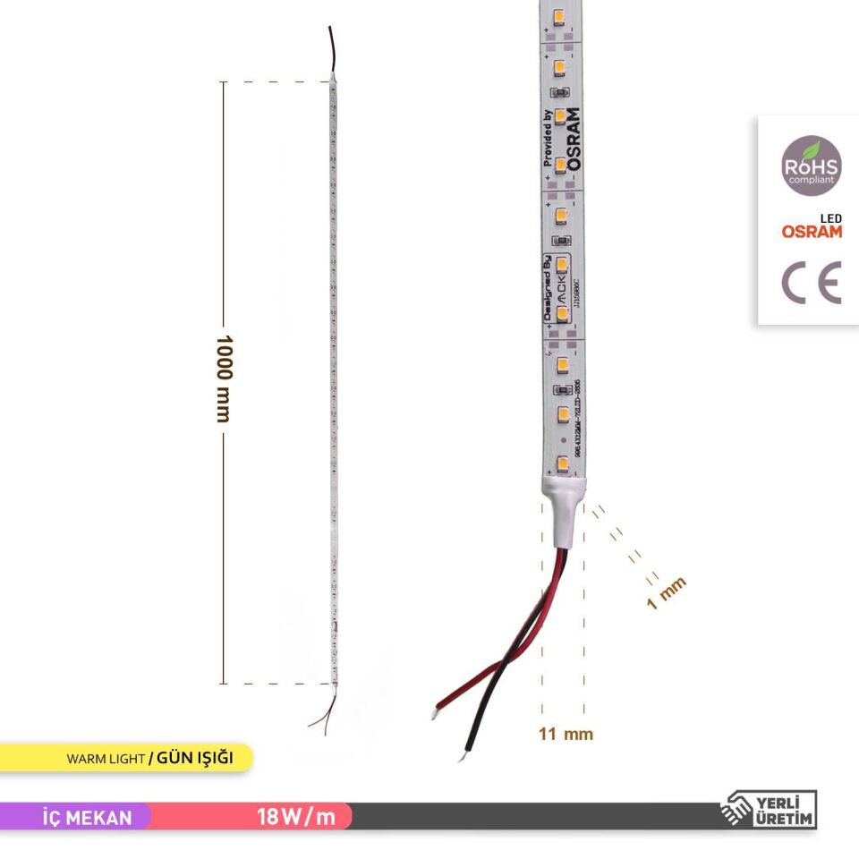 ACK AS05-00100 18W 1M LED Bar 3000K