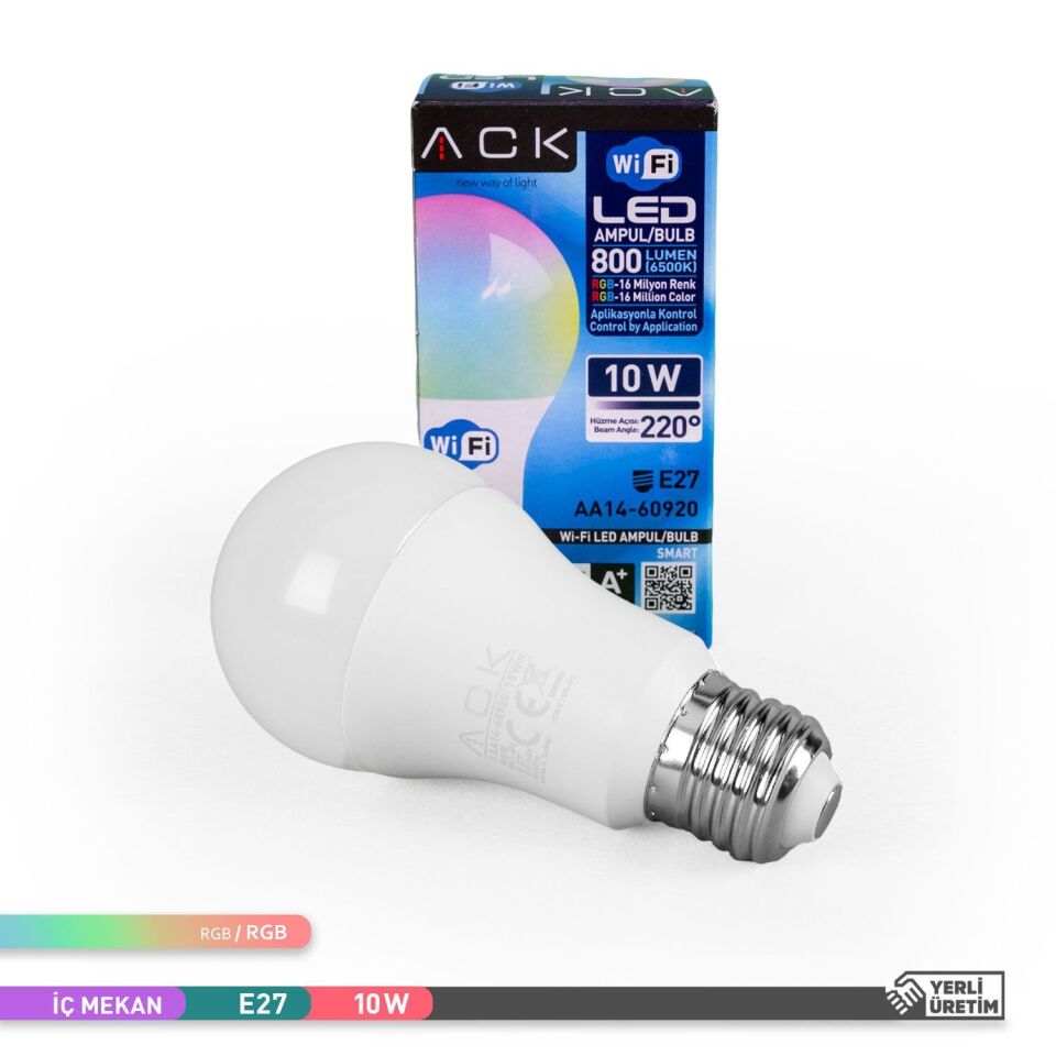 ACK AA14-60920 Wi-Fi Akıllı LED Ampul