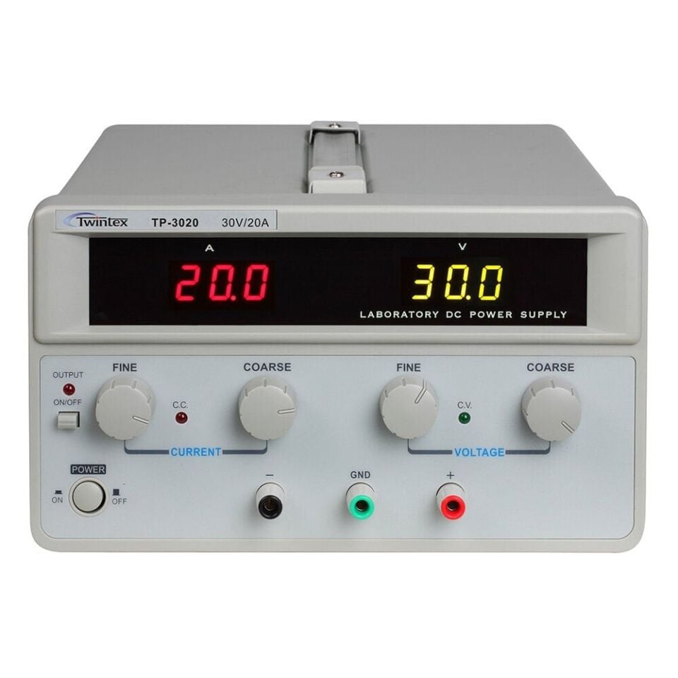Twintex TP-3020 0-30V 20A Tek Kanal Güç Kaynağı