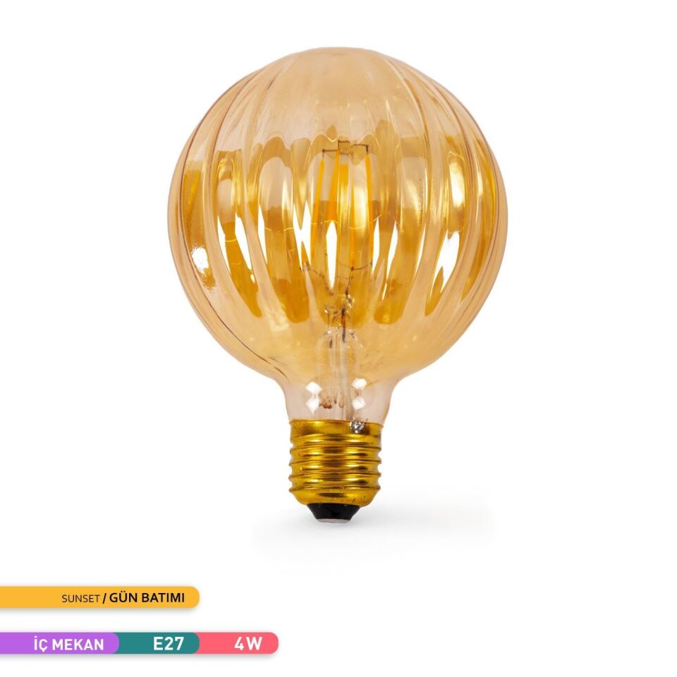 ACK AB57-00420 4W Rustik LED G100 Ampul 2200K