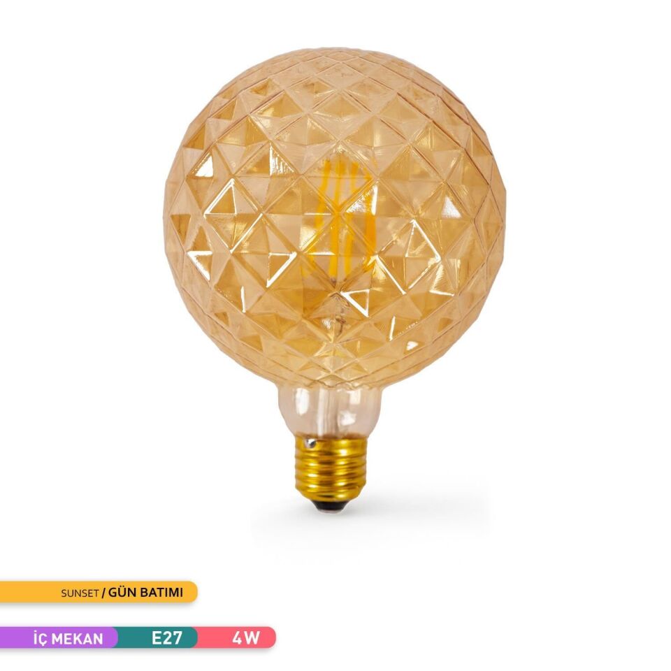 ACK AB58-00420 4W Rustik LED G125 Ampul 2200K