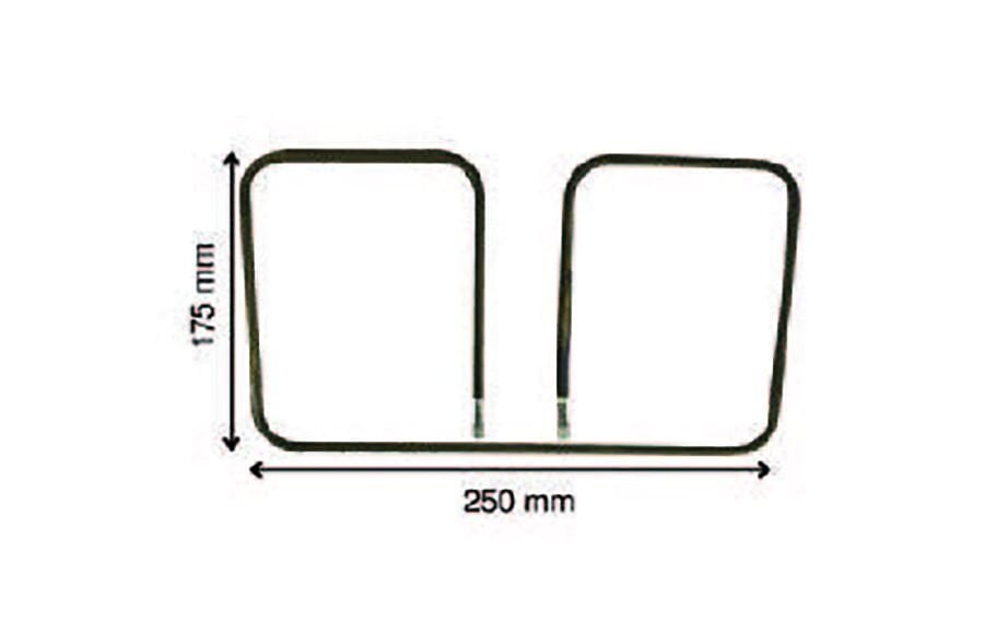 SRC Rezistans CR 115 126 Tefal Tost Rezistansı 220 V 1000 Watt (6.5 Ø)