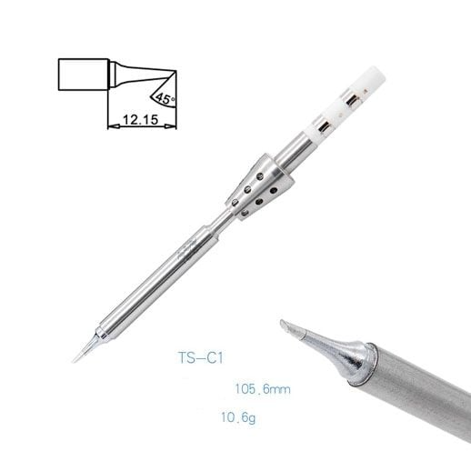 Miniware TS100/TS-101 Havya Uyumlu TS-C1 Akıllı Lehimle Havya Ucu