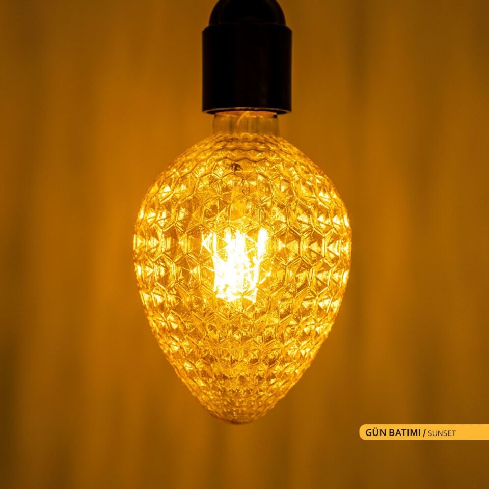 ACK AB55-00420 4W Rustik LED G95 Ampul 2200K