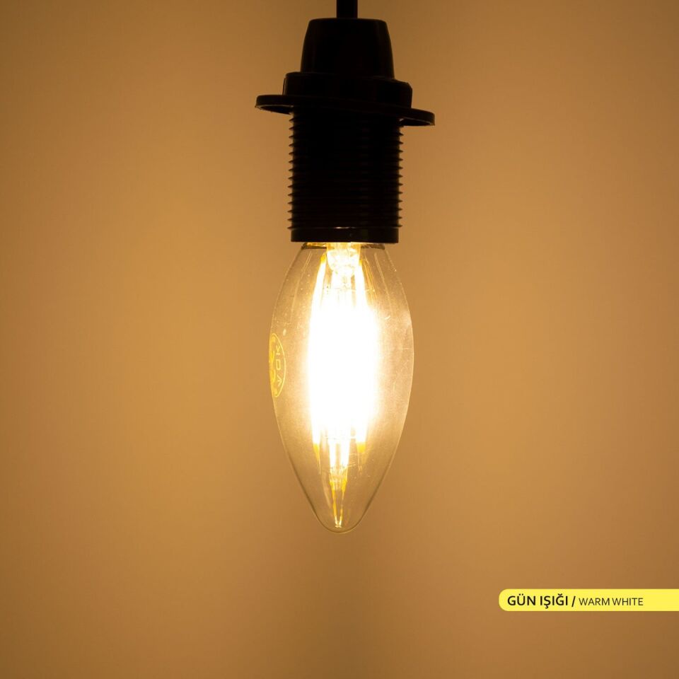 ACK AA36-00410 4W Rustik LED C35 Ampul 3000K