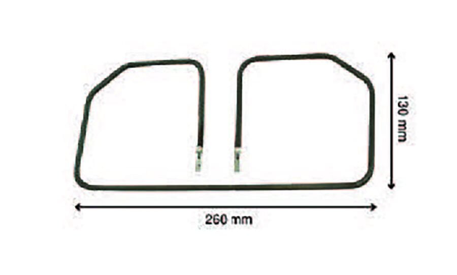SRC Rezistans CR 115 133 Köşeli Tost Rezistansı 110 V 800 Watt (6.5 Ø)
