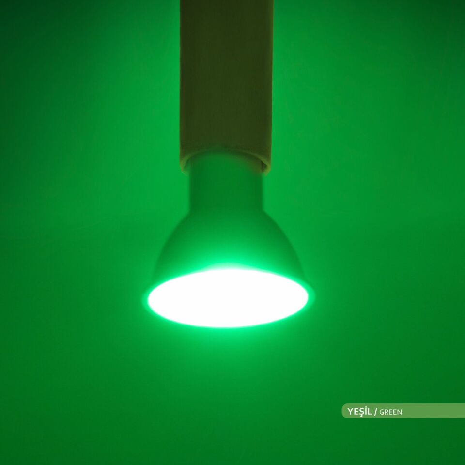 ACK AA24-01555 5W GU10 Difizörlü LED Ampul Yeşil Işık