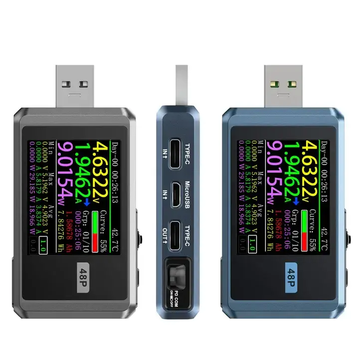 FNIRSI FNB48P USB Güç ve Şarj Analiz Test Cihazı
