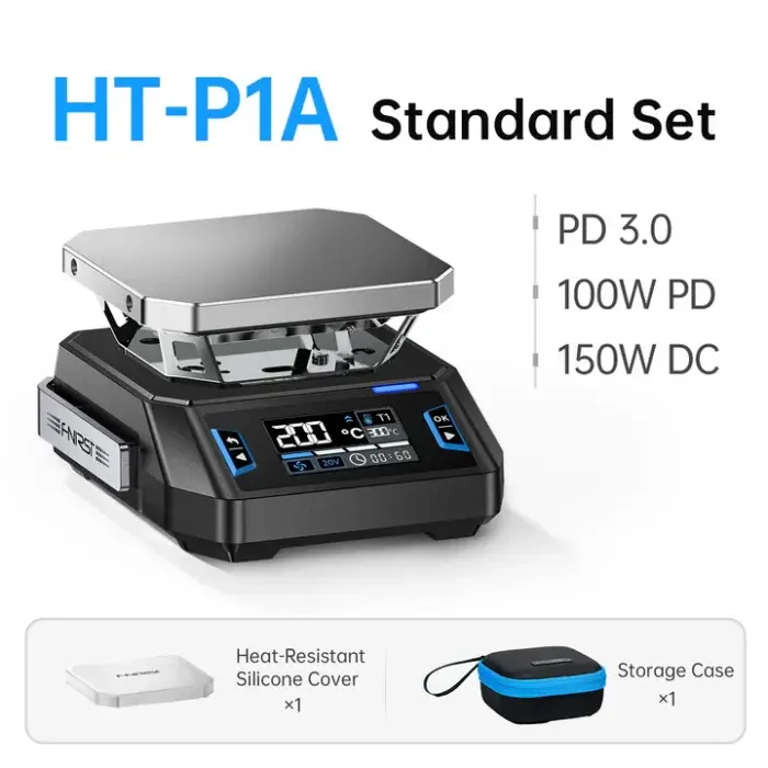 FNIRSI HT-P1A Mini Isıtma Plakası Çift Modlu Lehimleme ve Isıtma İstasyonu