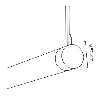 GOYA GY 8038-120 Siyah/Beyaz Kasa 48 Watt 90 cm Lineer Sarkıt Armatür