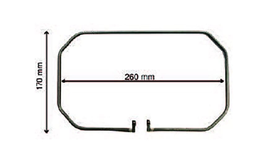 SRC Rezistans CR 115 180 Tost Rezistansı (Simbo) 110 V 800 Watt (6.5 Ø)