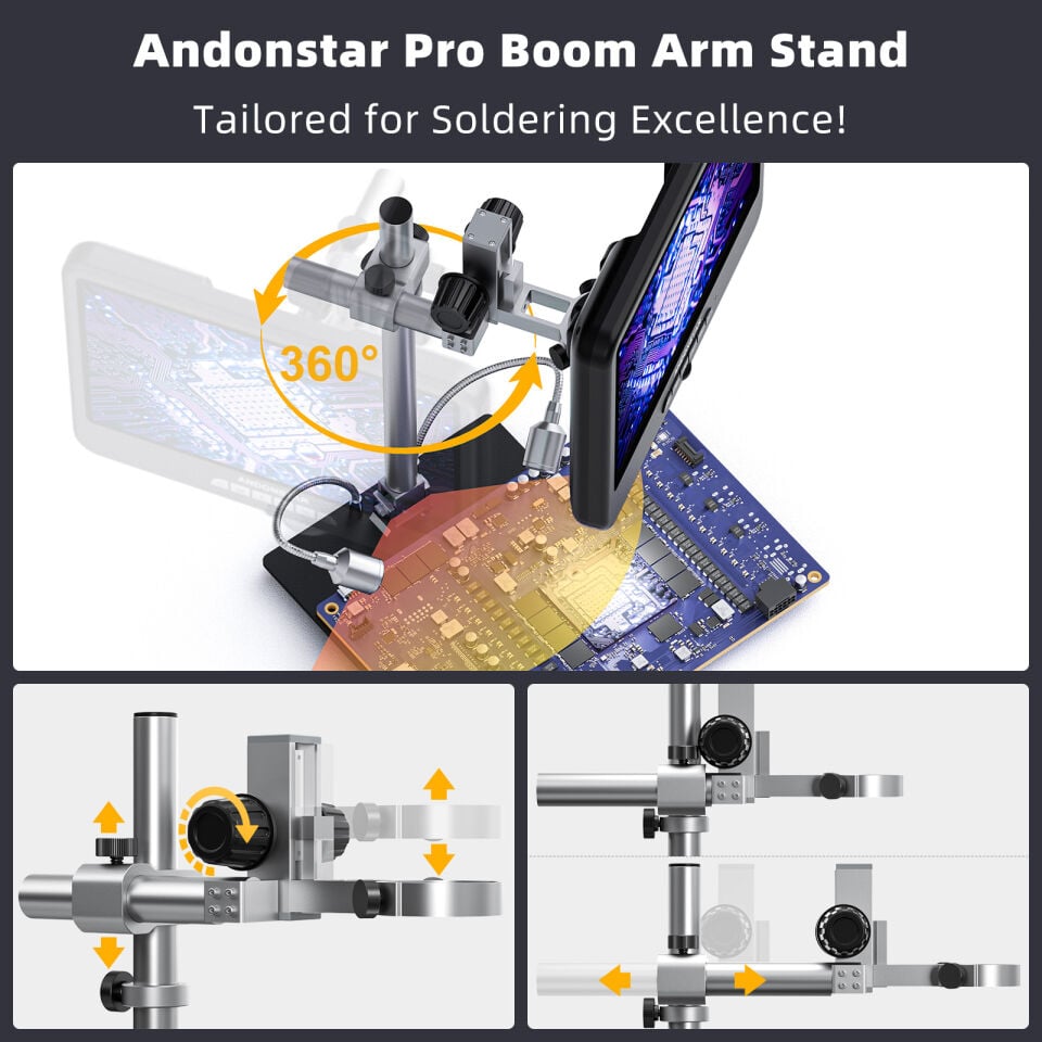Andonstar AD208S-PRO 8.5” 1080P El Tipi Dijital Mikroskop