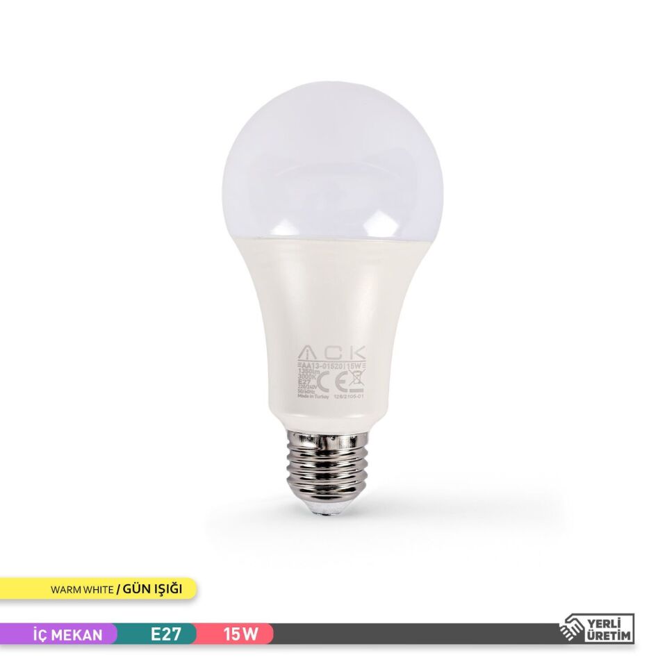 ACK AA13-01520 15W LED A70 E27 Ampul 3000K
