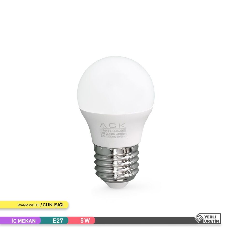 ACK AA11-00520 5W LED Top Ampul 3000K E27