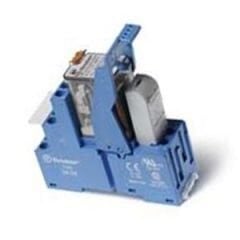Finder 58.34.9.024.0050SPA Plastik Mekanik Kilit (Clips); Led+Diyot; AgNi; 4CO 7A; 24V DC