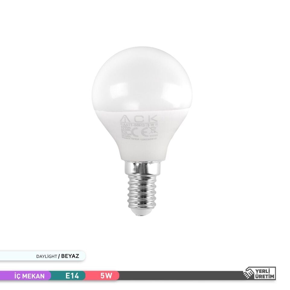 ACK AA11-00513 5W LED Top Ampul 6500K E14 Duy