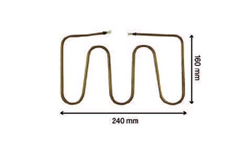 SRC Rezistans CR 115 331 Dökümix Sanayi Tost Rez. 220 V 1000 Watt (6.5 Ø)