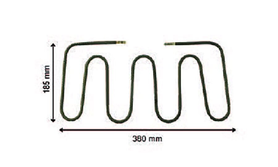 SRC Rezistans CR 115 341 Sanayi Tost Rezistansı 220 V 1250 Watt (8.5 Ø)