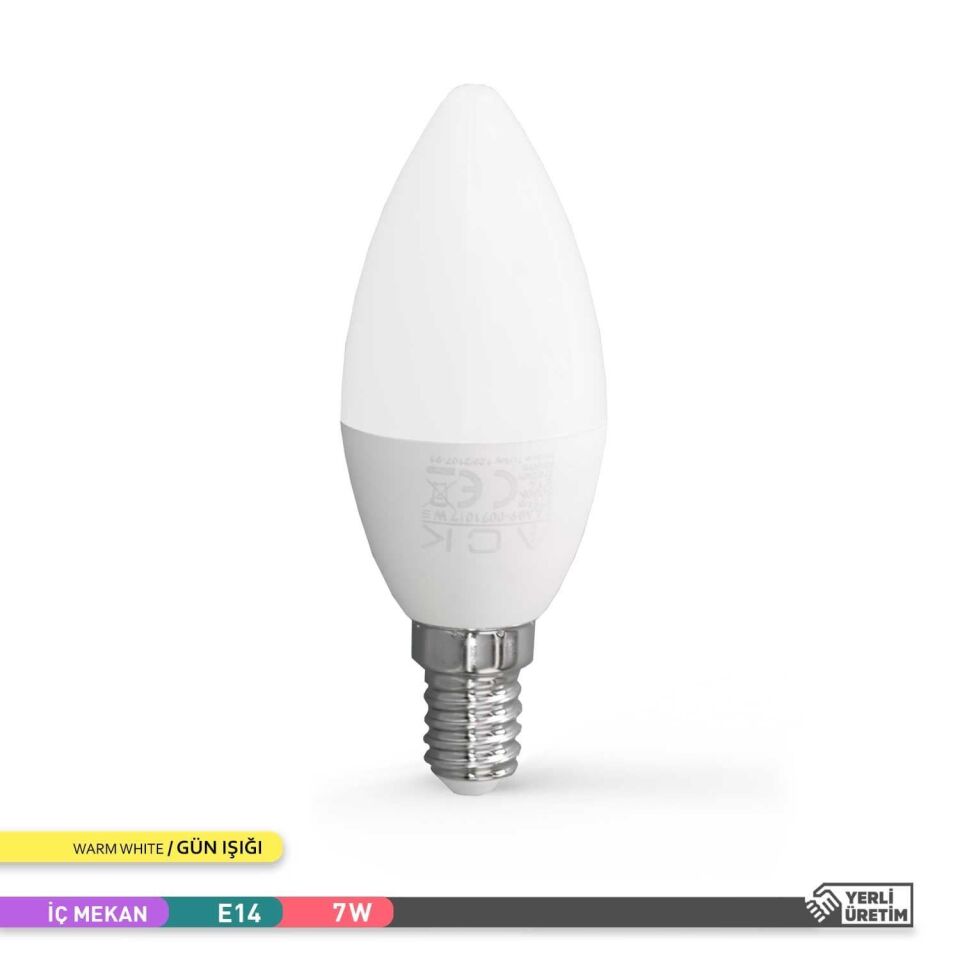 ACK AA09-00710 7W LED Mum Ampul 3000K