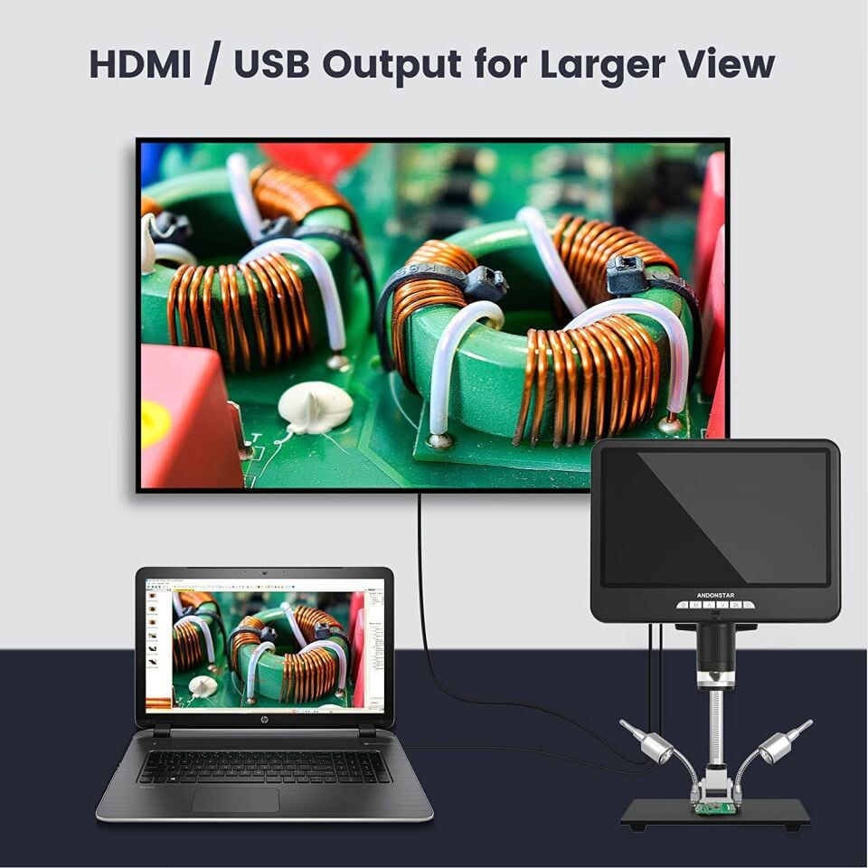 Andonstar AD207S-10 Pro 10.1” IPS HDMI Dijital Mikroskop