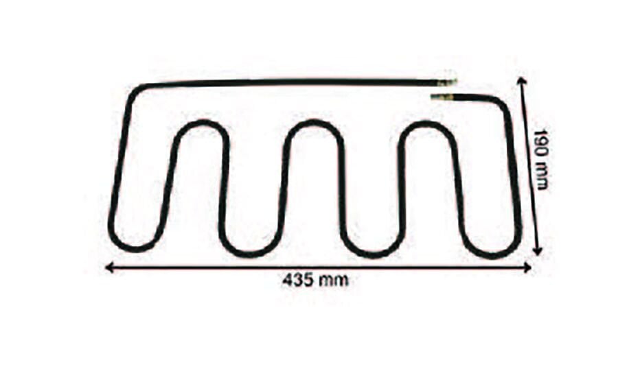SRC Rezistans CR 115 350 Sanayi Tost Rezistansı 220 V 1200 Watt (8.5 Ø)