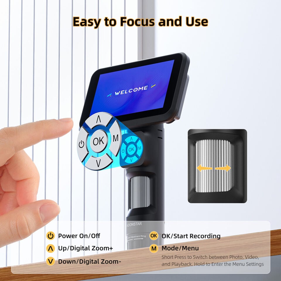 Andonstar AD115-ARM 5” IPS Taşınabilir Dijital Mikroskop