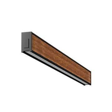 GOYA GY 8046-90 26 Watt 90 cm Ahşap (Ceviz) Desenli Sıva Üstü Lineer Armatür