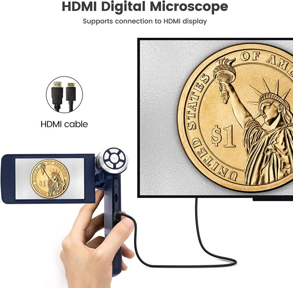 Andonstar AD203S 4” HDMI Çıkışlı Taşınabilir Dijital Mikroskop