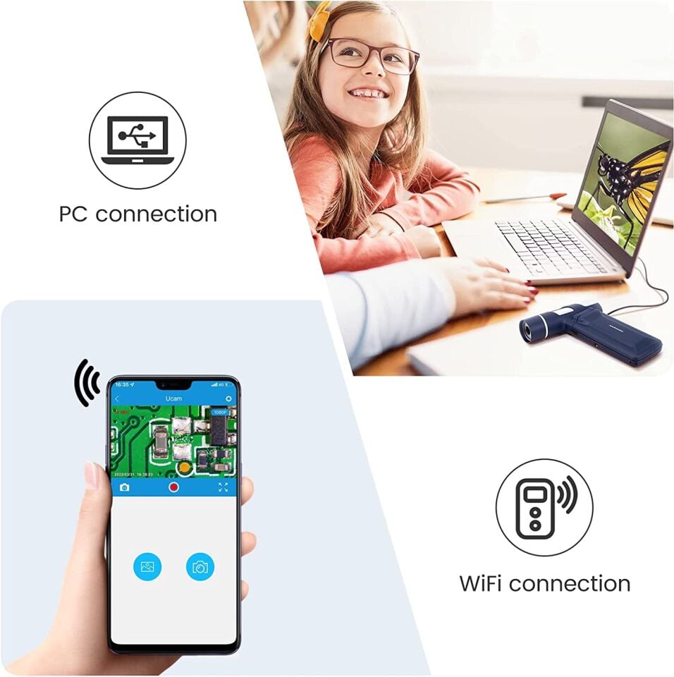 Andonstar AD203S 4” HDMI Çıkışlı Taşınabilir Dijital Mikroskop