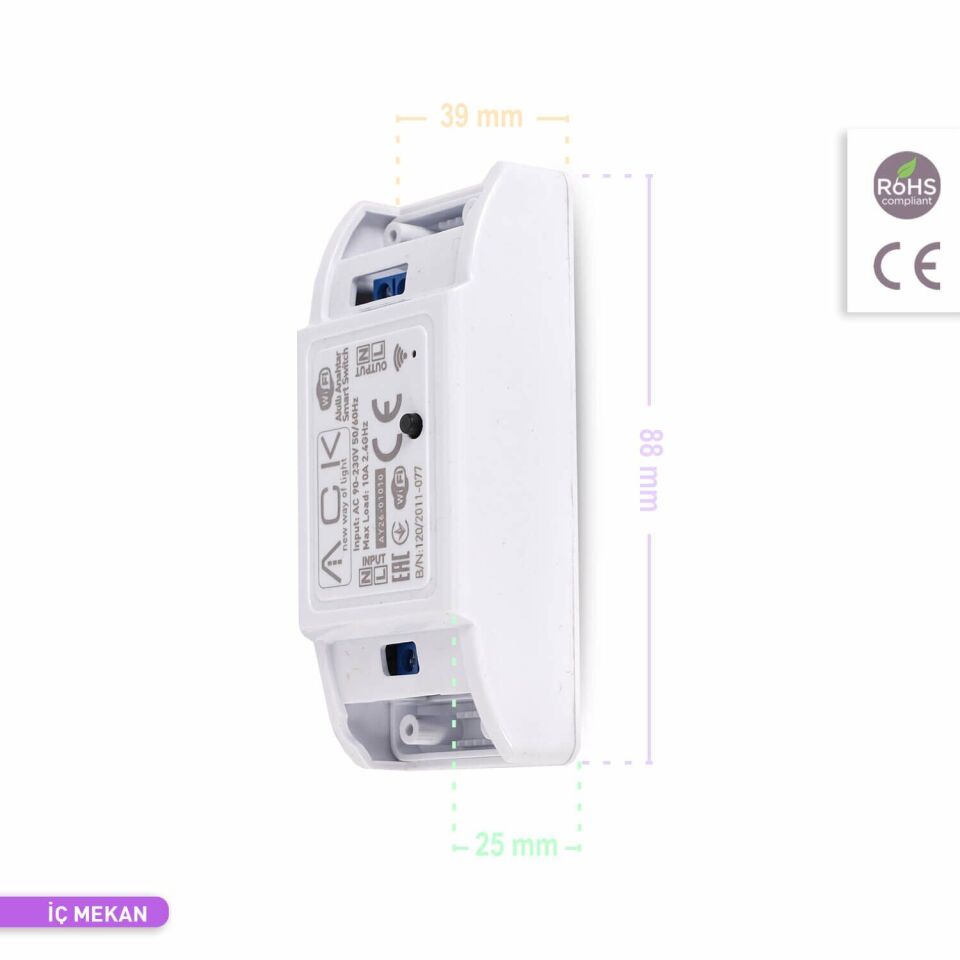 ACK AY26-01010 Wi-Fi Akıllı Anahtar