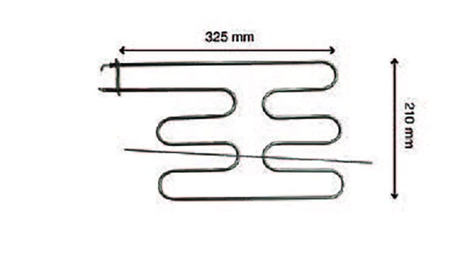 SRC Rezistans CR 115 625 Taner Balıkçı Izgara Rezistansı 220 V 1200 Watt (6.5 Ø)