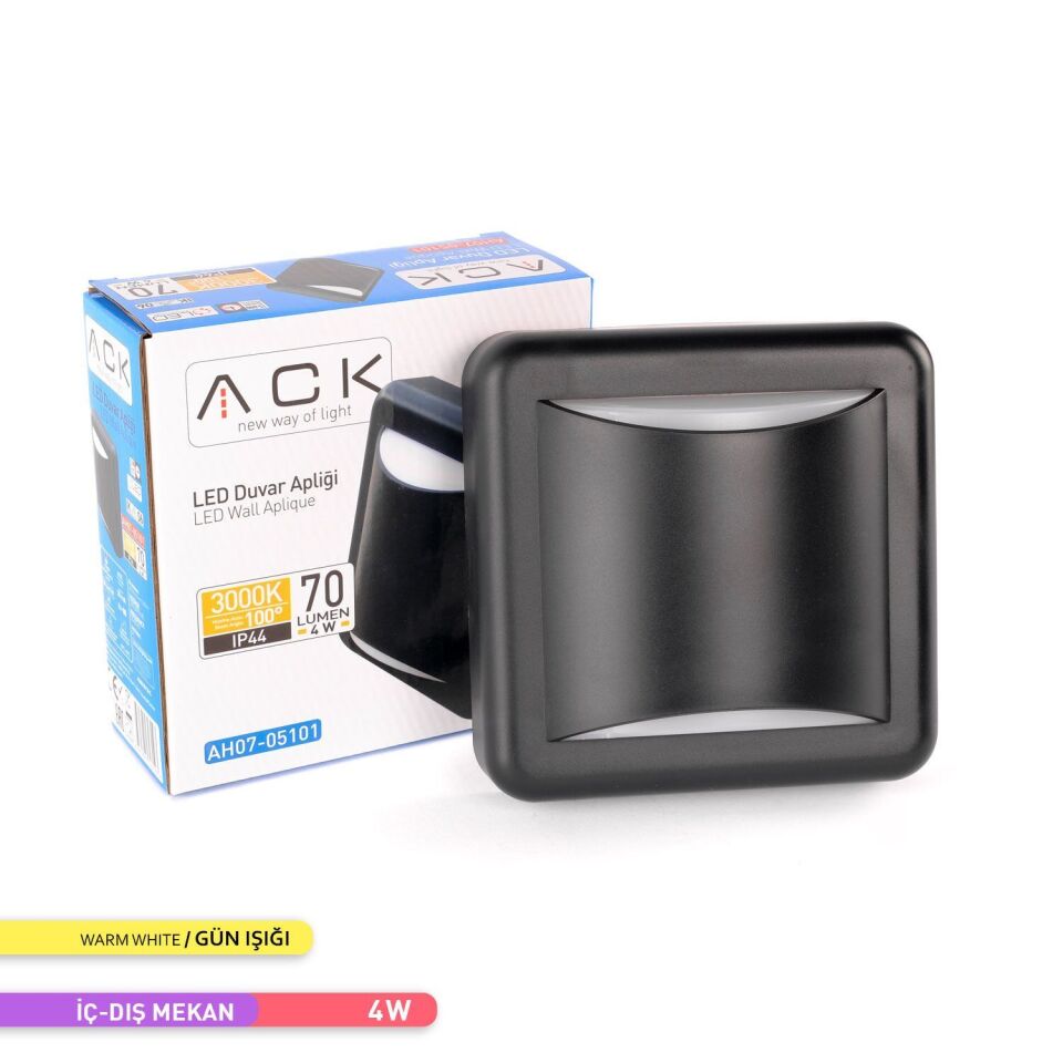 ACK AH07-05101 4W 3000K 14 cm X 5,1 cm LED Duvar Apliği
