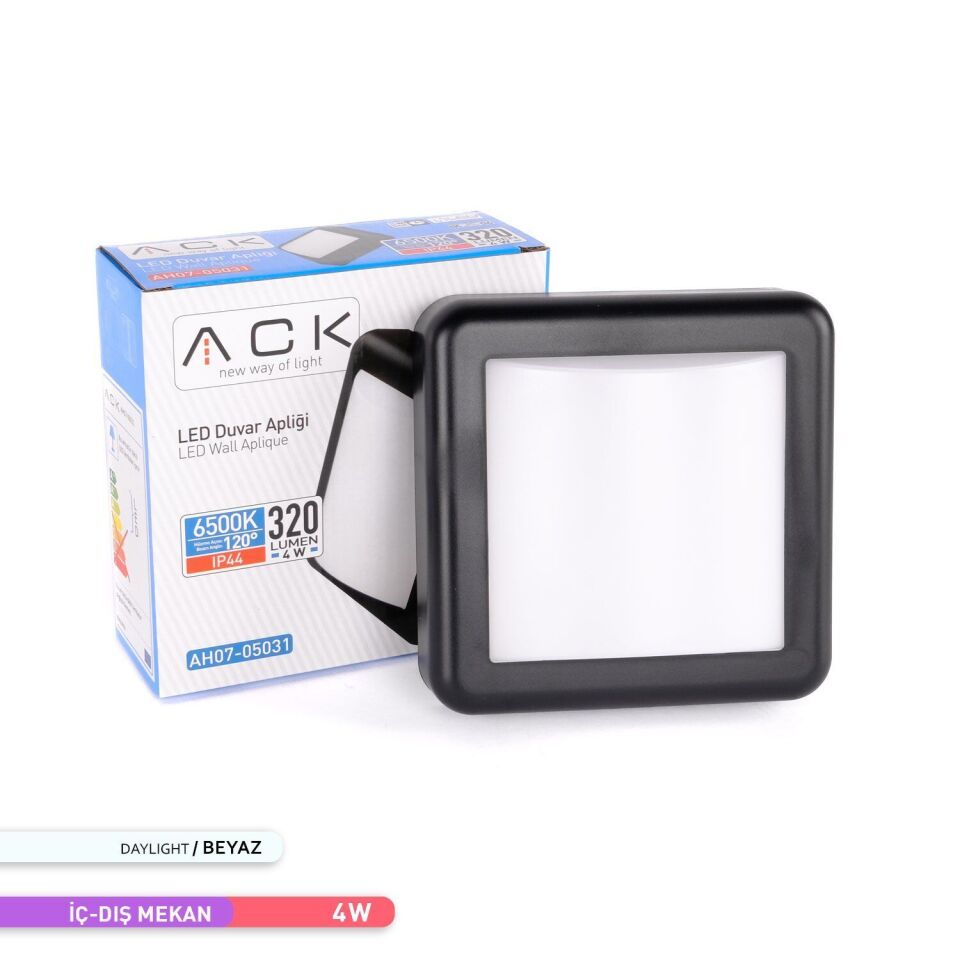 ACK AH07-05031 4W 6500K 14 cm X 5,1 cm LED Duvar Apliği
