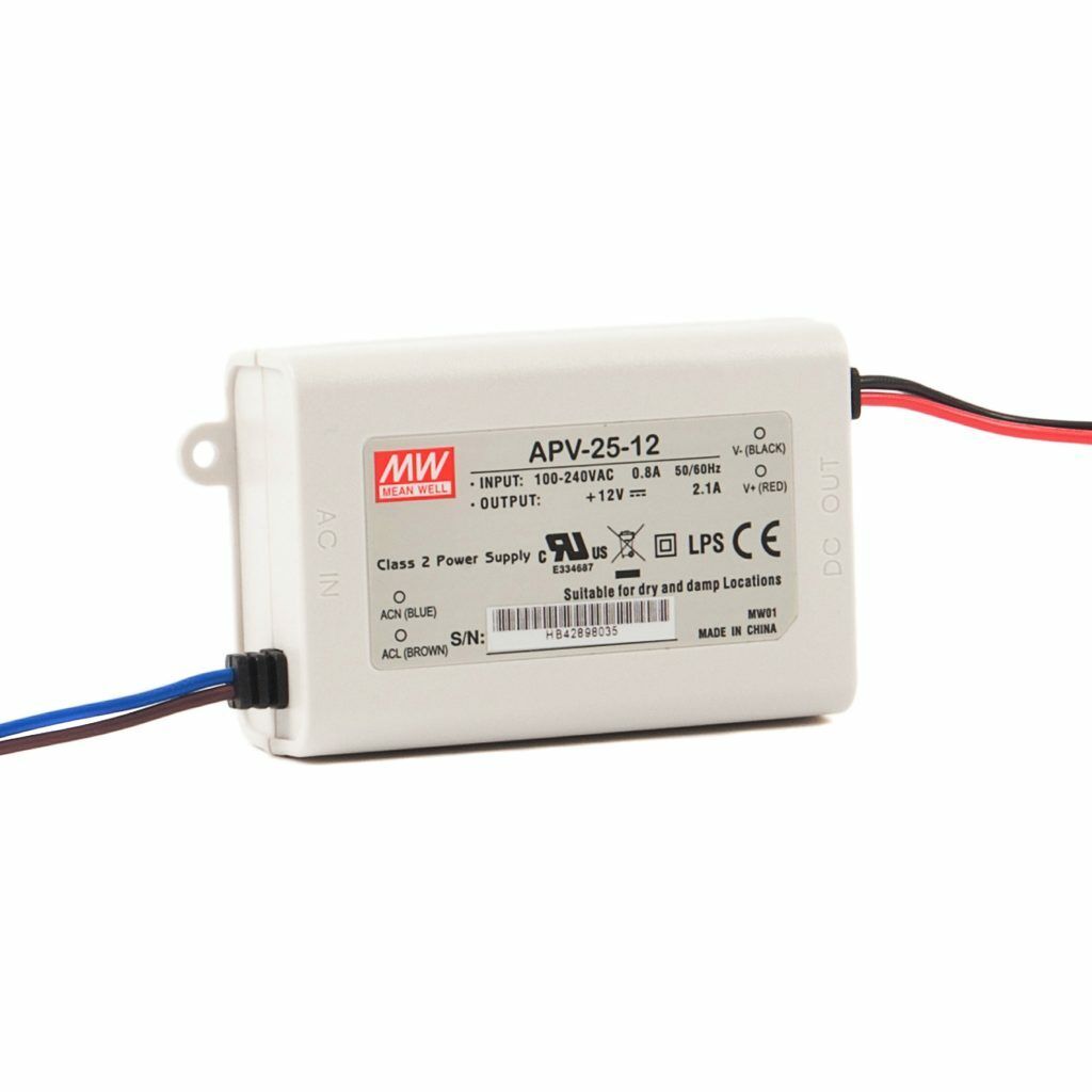 Meanwell APV-25-12 25W LED Switching Güç Kaynağı 12VDC 2.1A