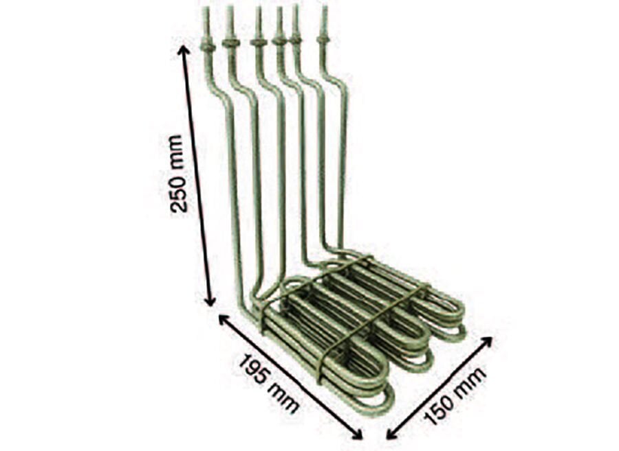 SRC Rezistans CR 115 720 Sanayi Tipi Fritöz Rezistansı 380 V 2500 Watt 3x2500W (8.5 Ø)