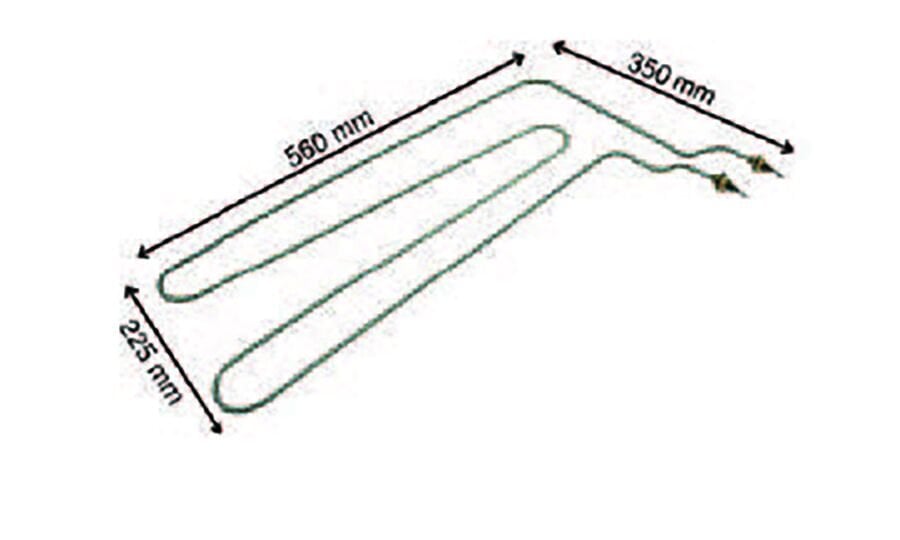 SRC Rezistans CR 115 731 Ördek Kafa Benmari Rezistansı 220 V 2500 Watt (8.5 Ø)