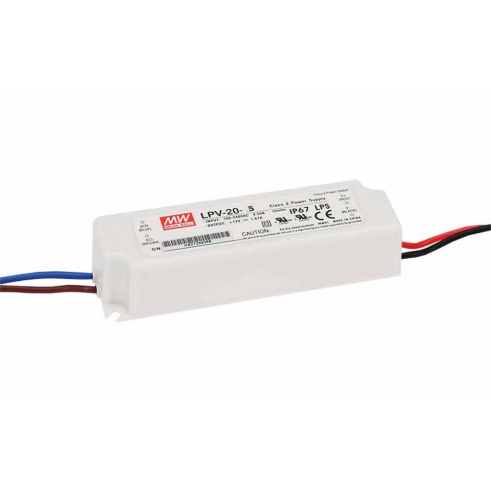 Meanwell LPV-20-5 20W LED Switching Güç Kaynağı 5VDC 3A