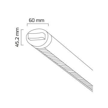 GOYA GY 8071-15 Siyah/Beyaz Kasa 3 75 Watt 153 cm Lineer Sarkıt Avize