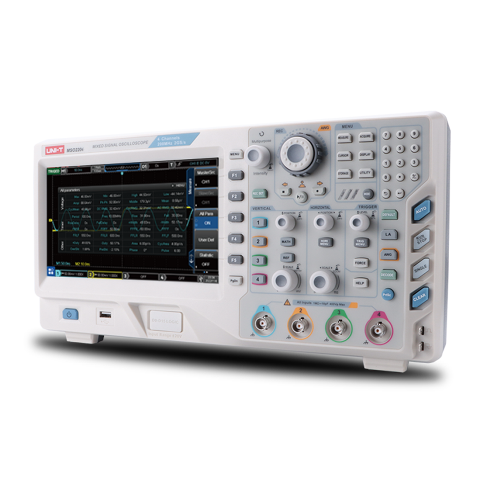 UNI-T UPO2204 200 MHz 4 Kanallı Dijital Fosfor Osiloskop
