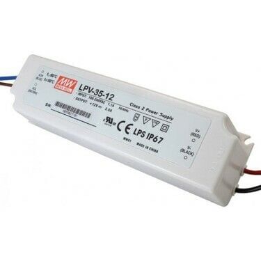 Meanwell LPV-35-12 35W LED Switching Güç Kaynağı 12VDC 3A