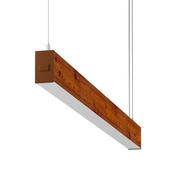 GOYA GY 8031-120-65-C 34 Watt 120 cm Ahşap (Koyu Ceviz) Desenli Lineer Sarkıt Armatür