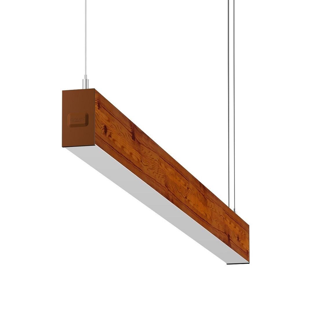 GOYA GY 8031-120-65-C 34 Watt 120 cm Ahşap (Koyu Ceviz) Desenli Lineer Sarkıt Armatür